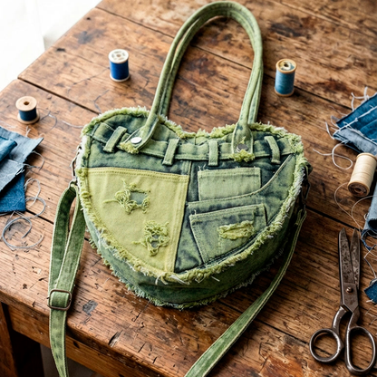 ZV - Heart Denim Bag